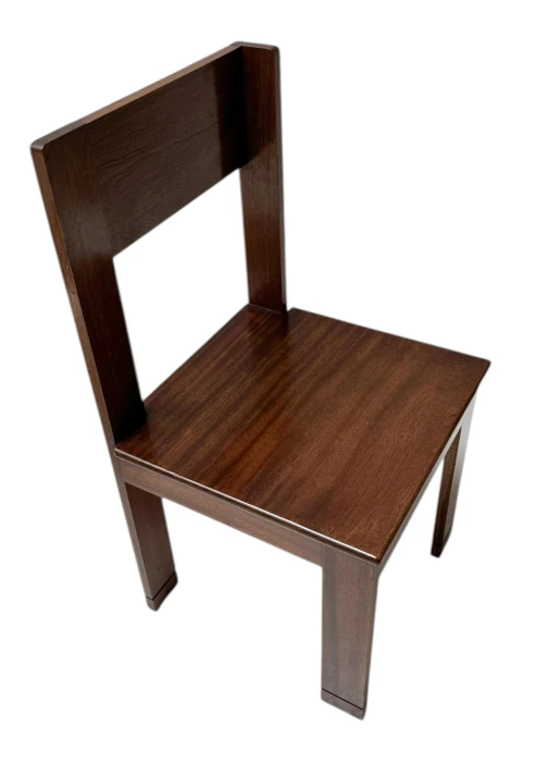 Art Deco Side Chair by J.A. Muntendam, Walnut, Dutch Design, 1920s 2